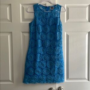 Mud Pie Blue Textured Dress